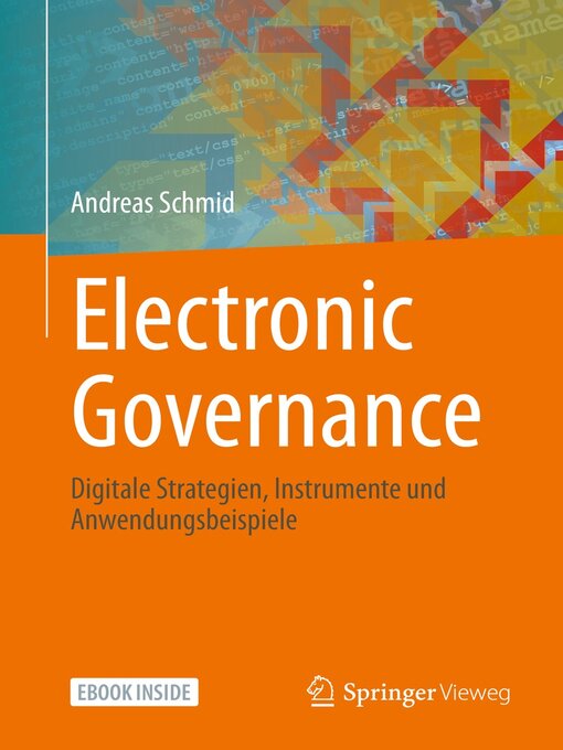 Title details for Electronic Governance by Andreas Schmid - Available